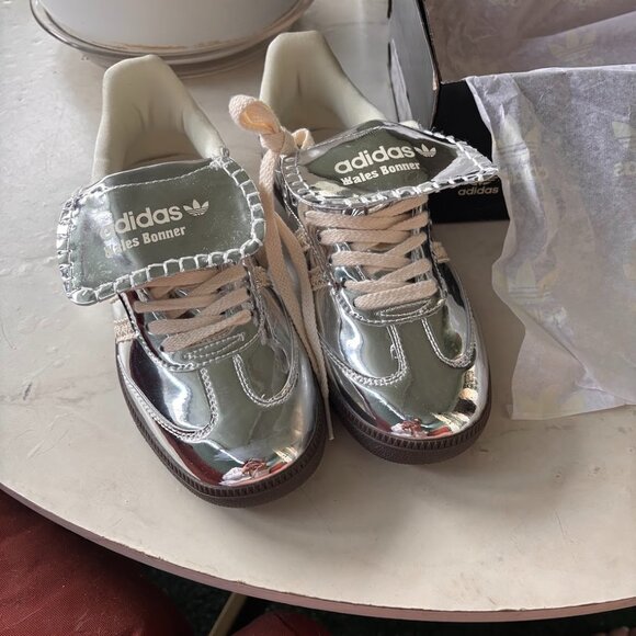 NEVER WORN Samba x Wales Bonner Silver - Picture 1 of 6